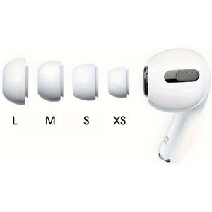 Vervangende Oordopjes Voor AirPods Pro 1e 2e Oordopjes Siliconen Rubberen Oordopjes Oordopjes Dopjes Accessoires XS/S/M/L Wit