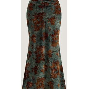 Dames Bloemen Slimmende Lange Zeemeermin Rok Boho