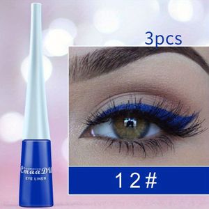 3 stuks Long-Lasting Waterproof Matte Vloeibare Eyeliner - Soepele en Eenvoudige Applicatie voor een Perfecte Ooglook - Ideaal voor Mardi Gras