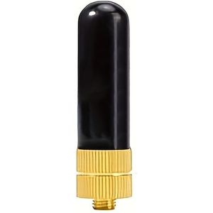 Antenne, Korte 5cm/1.97in Mini Antenne, Thuis Dubbelfase Draagbare Antenne - Compact, Lichtgewicht en Duurzaam voor , Zwart met Goudkleurig, 1 stuk