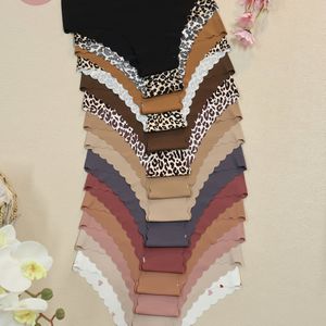 14 Stuks Elegante Luipaardprint Dames Slipjes - Ademende En Comfortabele Panty's Met Golfslipje, Naadloos Voor Yoga, Fitness En Dans, Plus Size