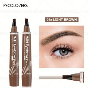 2 stuks Wenkbrauwpotlood, Waterdicht en Zweetbestendig, en Langhoudend, Wenkbrauwmake-up