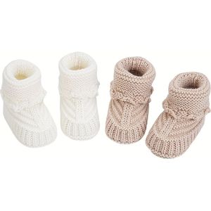 2 Paar/Pak 0-12m Baby Gebreide Sokken Haaksels Loopschoenen Ins Crème Wit Kleur Korte Enkelsokjes voor Zuigeling Jongens Kleding Verjaardagscadeau