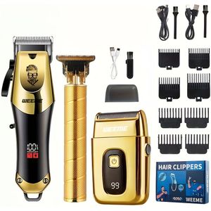 Weeme 810/T9/WM-306 Elektrische Trimmer Voor Persoonlijk Gebruik, USB Handige Oplading, Haarverzorging Voor Mannen, Geschikt Voor Thuisverzorging