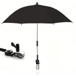 1pc Creative Stroller Umbrella With 360° Rotating Canopy, Adjustable Height & Windproof - Portable Sun Protection For , Outdoor Activities, Park, Beach - , Umbrella Stroller