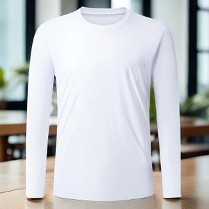 heren snel drogen kleur ronde hals & lange mouwen, lente zomer herfst sport tops voor buitenactiviteiten
