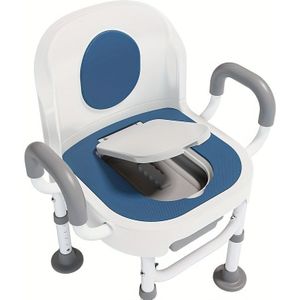 Draagbare Toiletstoel voor Ouderen & Gehandicapten - Stevig, Geen Nodig, Ideaal voor Zwangerschap & Thuisgebruik