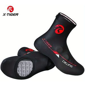 X-TIGER Fiets Schoenhoezen - Thermische Winter Outdoor Sport Accessoires, Fleece-gevoerd, Ritssluiting, Anti-Slip, Geweven Stof 80%+ Inhoud, Handwas - Unisex Volwassenen (SKU Referentie)