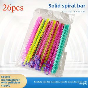 26-delige kleurmengende willekeurige spiraalstaaf haartool rol koud strijkstaaf kapperswinkel schroefkrulstaaf
