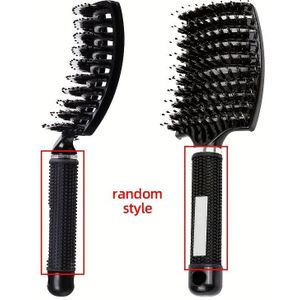 1 stuks Krul Kam met Mane en Nylon Borstelharen | Haarwortel Volume Massage Borstel, Sneldrogend, Professionele Styling Tool voor en Nat Haar, Ideaal als Kerstcadeau