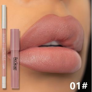 Matte Lippenstift met Lipliners Duurzame Make-up Set, Langhoudende Niet-Klevend Waterdicht Pigmenten Velvet Lipgloss Kit Schoonheidsmakeup Cadeau voor Meisjes