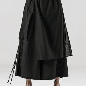 INCERUN Kleur Heren Casual Broek Joggers Elastische Taille Losse Onregelmatige Rok Broek Heren Streetwear Harajuku Wijde Pijpen Broek