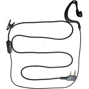 1 stuk, G-vormige 2 pins walkie talkie oortelefoon headset compatibel met Baofeng H-777 RT21 RT22 Arcshell tweewegradio
