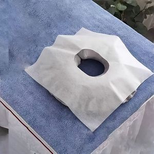 100 Stuks/set Niet Geweven Spa Kussenhoes Gezichts Kussen Spa Gel Gezichts Pad Hoes Mat Massage Tafel Gezichts Cover