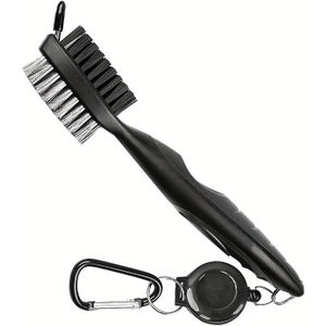 Golf Dubbelzijdige Reinigingsborstel: Multifunctionele Clubhoofd Reiniger met Nylon en Staal Borsten - Essentiële Golf Accessoires