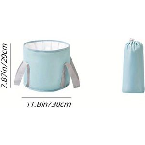 Draagbaar Voetenbad met Handvat, Geschikt voor Vissen, Reizen en Kamperen, Geïsoleerd Opvouwbaar Voetenbad, Opvouwbare Voetenbadzak voor Onderweg, Voetenbad, Draagbaar Voetenbad