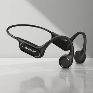 Waterdichte Botgeleiding Zwemhoofdtelefoons, Draadloos V5.4, Hardlopen, Fietsen, Sport Alles-in-één Onderwater Oordopjes, Open Oor Draadloze Hoofdtelefoons, Ingebouwde MP3-speler 32GB Geheugen