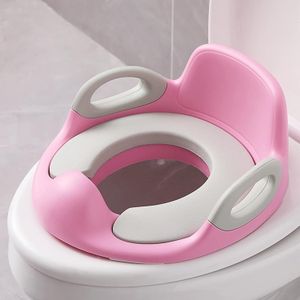 Toilet Trainingszitje Toilet Trainer Passend voor Ronde en Ovale Toilets met Handvat en Spatbescherming