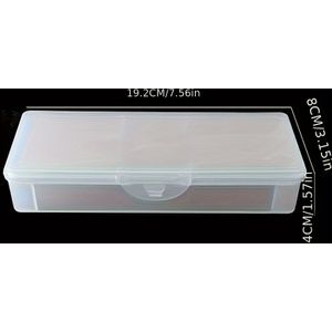 Single Pack, Double-layer Nail Art Tool Box, Nail Pen Storage Case, Tool Box, Microblading Pen Case, Frosted Detachable, Two-layer Accessory Box.