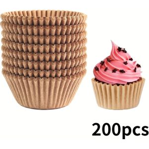 200 Baking Supplies Paper Cupcake Liners And Muffin Cups ()