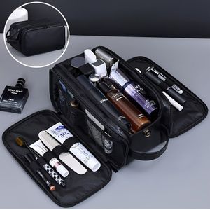 1 stuk Capaciteit 3-Lagen Make-up & Toiletartikelen Organizer Tas met Dubbele Rits, Reisetui voor &, - Multifunctionele Opbergzak voor Kwasten, Medicijnen, Essentials