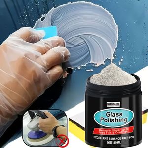 1 stuk Zirkoniumoxide Glaspolijstpulver - Wit Vulmiddel & voor Autoruiten, Spiegels en Glas - Verwijdert Strepen, Krassen, Watervlekken & Vuil - Snelle Helderheidsrestauratie