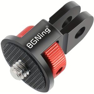 360° Versterkte Anti-omkeer CNC Twee Kaart Hoofd Draai 1/4 Verstelbare Metalen Adapter