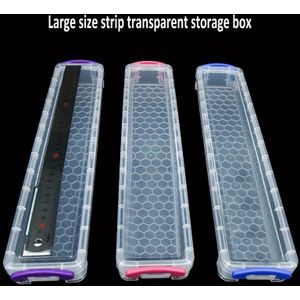 Ruime Capaciteit Transparante Plastic Opbergdoos voor Kunstbenodigdheden - Organisator voor Aquarelpenseel, Verfkwast met Veiligheidsdeksel