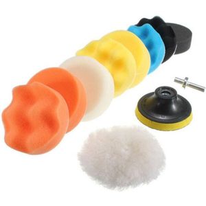 11pcs Sponge Car Polishing Kit Drill Adapter Details Cleaning Self Polishing