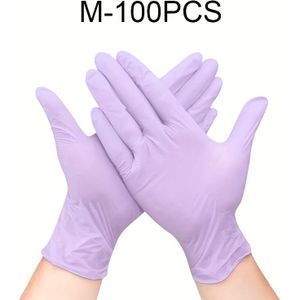 100 stuks/verpakking wegwerpnitrilhandschoenen, poedervrij, ideaal voor keuken, schoonmaken, tatoeëren, haarverven, huishoudelijk schoonmaakwerk en afwassen