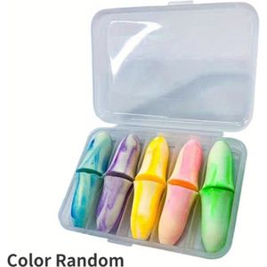 10 stuks, gekleurde spons oordopjes in doos, , langzaam terugverend, studie