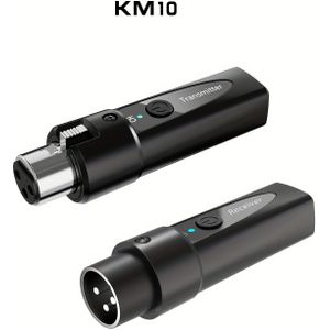 Wireless Microfoonzender Ontvanger 2.4Ghz, XLR Systeem, Oplaadbare Adapter voor Audiomixer, Dynamische Microfoon