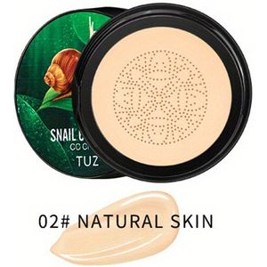 Snail Collagen CC Cream Mushroom Cushion BB Cream, Gezicht Concealer Air Cushion Cream, Ing Hydraterende Foundation Cream, Waterproof en Langdurige Gezichtsmake-up