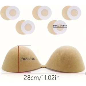 Liftende Voorste Sluiting Tepelbedekkers, Zelfklevende Push-Up Stick BH, Naadloze Strapless Onzichtbare BH, Dameslingerie & Ondergoed Accessoires
