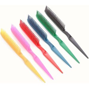 6-delige Antistatische Haarborstelset, Kunststof Borstels, Handvat van ABS Plastic, Afwerkkam voor Haar, Draagbaar en Makkelijk mee te Nemen, Stijlen en Volume , Geschikt voor Mannen en Vrouwen