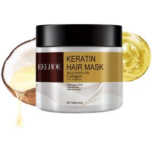 2 Stuks Keratine Haar Masker Met Collageen, Hydraterende Diepe Conditionering Behandeling, Rijk Aan Keratine, Collageen, En Cocoïl, Voor Normaal Haar, Voor Mannen En Vrouwen