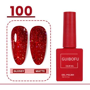 Christmas Gel Polish - voor een langdurige glans, 6 kleuren (Rood, Wit, Blauw, Groen, Zwart, Helder) - Eenvoudige applicatie voor korte & lange nagels - Elegant & Verfijnd