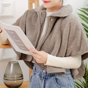 Polyester Fleece Sjaal Wrap - Casual Stijl, Kleur Poncho Cape, Gebreide Vakmanschap, Warm en Winddicht voor Thuis en Onderweg - Handwasbaar