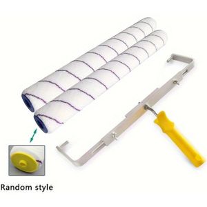 2 stuks Roller + Beugel 18 inch Roller Borstel 6mm Verfroller Gereedschapsset Muurroller Borstel Verfroller Gereedschap Verfkit Muurschilderij Gereedschapsset