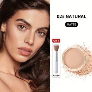 Alles-in-één foundation poeder, concealer en kwast set. Langdurig, waterbestendig, olie-control en camouflage.