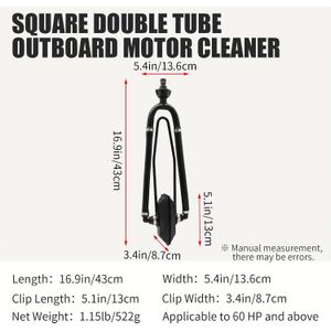 Koetsu Marine Engine Flusher - Durable Nylon, Rectangular Outboard Flush Tool For Boats, Koetsu