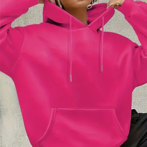 Vrouwen Hoodie - Lange Mouw Pullover Trui met , Wasbaar Herfst/Winter Casual Hoodie voor Dagelijks Gebruik & Feestoutfits - Minimalistische Dameskleding