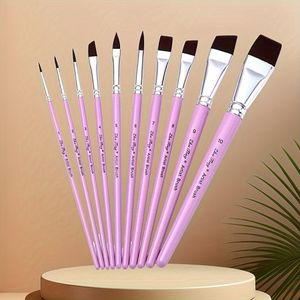 Kleurrijke Reliëfkwastenset voor Gezichtsschilderen, Draagbare Nylon Speciale Haaklijnkwast voor Make-up