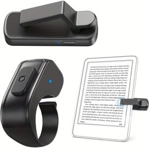RF Afstandsbediening voor Kindle, voor for ipad, Surface, Tablets - Draadloze Pagina's Omslaan -Touch Bediening, USB Oplaadbare Batterij, Compatibel met Kindle