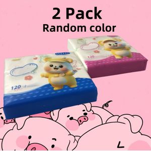 In totaal 240 tissues, inclusief hoogwaardige geurvrouwentissue's, inktgedrukte kleine verpakkingen voorgezichtstissues, vrij van stoffen, 2 pakjes met willekeurig gekleurde tissue’s