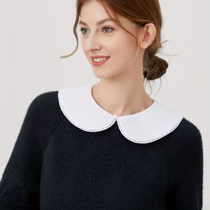 Witte Popkraag Minimalistische Hals Nepkraag Casual Veelzijdige Afneembare Kraag Dagelijkse Bijpassende Blouse Nepkraag