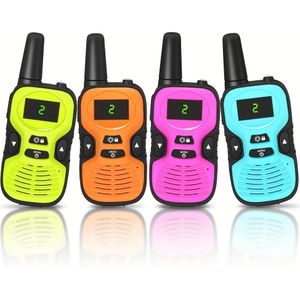 Walkie Talkie PMR 446MHZ met 22 , LED Zaklamp, VOX, LCD Display, Lange Afstand Walkie Talkie voor Wandelen en Kamperen