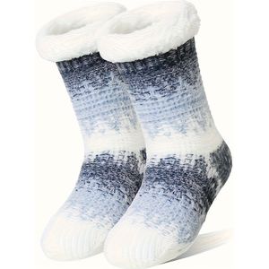 LS-Vrouwen's Pluizige Slippers Sokken, Vloersokken, Warme Stadssokken, Zachte Wintervoering, Antislip Dikke Warme Sokken, Wintersokken - 6 Kleuren Beschikbaar