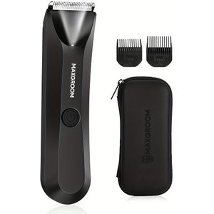 Maxgroom Lichaamshaartrimmer voor Mannen, Schaamhaartrimmer met Vervangbaar Keramisch Mes - Elektrische Scheerapparaat als Vaderdagcadeau