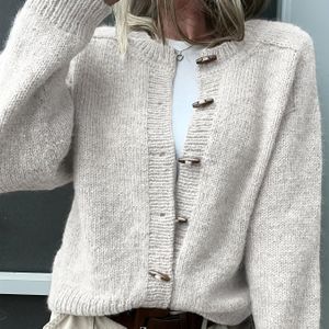 Nieuwe Herfst-Winter Dames Western Casual Stijl Eenvoudige Mode Cardigan Jas